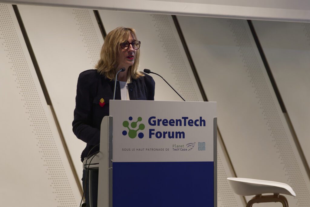 Véronique Torner, Présidente de Numeum au GreenTech Forum 2024.